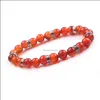 Fili di perline Ladies Men 8Mm Bracciale in pietra naturale Yoga Beads Jewelry Gift Drop Delivery 2021 Bracciali Carshop2006 Dhwwd