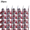 Blocks Blocks medieval militares soldados romanos figuras conjuntos de edifícios Castle Knights Aremas Celinos de espada Warfare Warrior Bricks Toys 220827