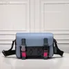 Luxe designer flip bag voor heren, modieuze contrastkleur Cambridge-tassen, grote capaciteit, horizontale cross-messenger
