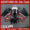 Suzuki GSXR-1000 K 3 GSXR 1000 CC K3 03 04 BODYS 147NO.156 GSX-R1000 1000CC GSXR1000 03-04 GSX R1000 2003 2004注入型フェアリングタンクレッドストック2003