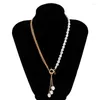 Hanger kettingen onregelmatige parel ketting vrouwen trendy link ketting mix en match punk fine ladies feest sieraden 2022