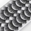 Thick Natural Fluffy False Eyelashes Extensions Curly Crisscross Hand Made Reusable Multilayer Fake Lashes Soft & Vivid Easy to Wear Eyes Makeup