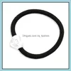 Волосы резиновые полосы Hairpin Korean New Fashion Women Women Elastic Girl Hair Hair Band Gum Band Jewelry Drop Deliver 2021 MJFashion Dhduq