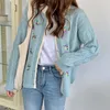 Chaquetas de mujer Cárdigan Mujer Elegante Hada Manga larga Bordado Estudiante Coreano Estilo preppy simple Un solo pecho Sólido Trendy Lady 220827