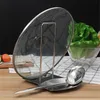 Cooking Utensils Stainless Steel Pan Pot Cover Lid Rack Stand Spoon Holder Stove Organizer Home Storage Soup Spoon Rests Kitchen Tools 220827