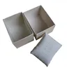 Titta på lådor Partihandel Beige Paper Material Hole Pillow Jewely Hour Present Anpassad förpackning Modern Design Box Case Logo