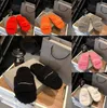 Top Quality Designer Luxury Womens Slippers Ladies Winter Wool Slides Fur Fluffy Furry Warm letters Sandals Comfortable Fuzzy Girl Flip Flop Slipper
