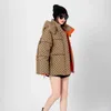 Manteau d'hiver veste vêtements femmes avec lettres complètes filles coton denim G vestes lâche col montant épais veste de pain chaud