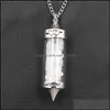 Pendanthalsband Reiki Healing Crystal Wishing Bottle Sweater Chain Lady Wild Temperament Personality Halsband Drop Delivery 2021 Je Dhyta