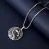 Pendant Necklaces 2022 Fashion Men's Punk Style Stainless Steel Necklace Hip Hop Mortal Kombat Jewelry For Men And Women