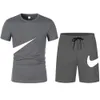 2022 New Basketball Tracksuit 세트 남자 티셔츠 반바지 세트 여름 스포츠웨어 조깅 바지 스트리트웨어 Tops Tshirt Suit D88