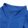 Yoga-Outfits, Sweatshirt mit Reißverschluss, Top, Fitness-Workout-Kleidung, Baumwolle, Polyester, feuchtigkeitsableitend, atmungsaktiv, lockerer Stehkragen, Sport, Radfahren, Jogger für Damen, solide