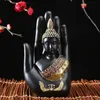 Decoratieve objecten Figurines Buda Statue Thailand Boeddha Sculptuur Green Resin Hand Made Boeddhisme Hindoe Fengshui Figurine Meditatie Home Decoratie 220827