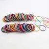 100st/Lot Hair Bands Girl Candy Color Elastic Rubber Band Hårband Barn Baby Headband Scrunchie Hårtillbehör