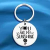 You Are My Sunshine Key Ring Thanksgiving Stainless Steel Keychain