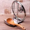 Utensili da cucina Pentola in acciaio inossidabile Coperchio Coperchio Cremagliera Supporto per cucchiaio Porta fornello Organizzatore per la casa Cucchiaio da zuppa Poggia Utensili da cucina 220827