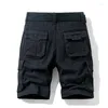 Men's Shorts Luulla Men Summer Premium Cotton Cargo Fashion Classic Solid Pockets Legwear Big & Tall