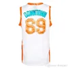 Jerseys de basquete Downtown Malone #69 Monix #11 Flint Tropics Jersey #7 Coffee Black #33 Moon Semi Pro Movie Movie Men