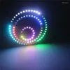 Remsor individuellt adresserbara WS2812B Pixei Ring 8/16/24/35/45LEDS RGB LED WS2812 IC BUIIT-IN MODUIE Strip Lights