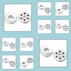 Components Wholesale 18Mm Snap Button Jewelry Accessories Findings Metal Buttons To Make Diy Bracelet Necklace Drop Delivery 2021 Yydh Dhcru