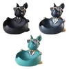 Dekorativa föremål Figurer 3D Figurin Dog Statue Hem Desk Storage Box Hem Dekoration Prydnadshantverk Konstskulptur Figurer Heminredning Gift 220827