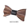 Bow Ties Children's 3D Wooden Tie Boys Girls Girls Dress Dress Sup Gift for Child في صندوق