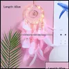 예술과 공예 선물 선물 홈 정원 소녀 드림 포수 바람 종소리 매달려 드림 캐처 어린이 아이들 침실 아기 방 장식 드롭 DHDR3