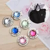 Hooks 1 Pcs Metal Foldable Purse Hook Bag Holder Handbag Hanger Diamond Folding Portable Travel Table Clasp Desk