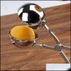 Ice Cream Tools Meatball Scoop Ball Maker Mold Stainless Steel Baller Tongs Non-Stick Meatballs Makers Cookie Scoops Kitchen Cooking Dh18M