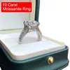 Wedding Rings Serenity Day 10ct Ring D Color VVS Diamond 925 Sterling Silver Plated Platinum 5 layer For Women Fine Jewelry 220826