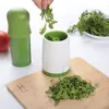 Mills Manual Herb Grinder Detachable Spice Cutter Mill with Stainless Steel Blade Food Parsley Herb Vegetable Grinder Shredder 220827