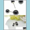 Charme Boucles d'oreilles magnétiques Bijoux minimalistes 2 paires / ensemble -8 mm 6 mm Aimant Hommes et femmes Drop Livraison 2021 Lulubaby Dhyk3