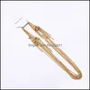 Catene 45Cm Acciaio inossidabile Placcato oro 18 carati Collana a catena Wholesal O Fit Ciondolo fai da te Creazione di gioielli Bk Drop Delivery 2021 Collane Dhepf