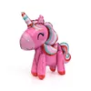 3D -montering Rainbow Horse Balloon Baby Birthday Decorative Aluminium Balloons