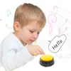 Recordable Talking Button Dog Toy Voice Recording Sound Button for Kids Pet Dogs Child Interactive Toy Phonograph Answer Buzzers Party Noise Makers