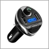 Bluetooth Car Kit FM Transmitter Aux Modator Hands O MP3プレーヤーデュアルUSB充電器3.1Aクイックチャージドロップ配信DHCARFUELFILTER DHVYH