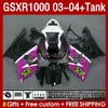 OEM Fairings For SUZUKI GSXR-1000 K 3 GSXR 1000 CC K3 03 04 Bodys 147No.155 GSX-R1000 1000CC GSXR1000 03-04 GSX R1000 2003 2004 Injection mold Fairing  Tank rose glossy