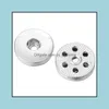 Components Wholesale 18Mm Snap Button Jewelry Accessories Findings Metal Buttons To Make Diy Bracelet Necklace Drop Delivery 2021 Yydh Dhcru