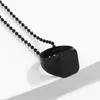 Pendant Necklaces Simple Hip Hop Men's Jewelry Fashion Metal Ball Chain Necklace Niche Design Versatile Ring Drop