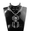 Pendant Necklaces Selling Retro Skull Spider Domineering Personality Men's Necklace Gothic Punk Jewelry 2022