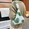 Bolsos de noche Bolso de hombro Señoras Furry Tote Grande Lindo Peluche Mujeres Mullido Monedero para otoño e invierno