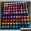 Acrylic Powders Liquids Nail Art Salon Health Beauty 10G/Box Fast Dry Dip Powder 3 In 1 French Nails Match Color Gel Polish Lacuqer Dhcqm