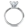 Anneaux de mariage Fine bijoux personnalisé 9k 10k 12k 14k Gold Lab Growth Diamonds Classic Solitaire Round Engagement Ring Jewelry for Women 220826