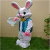 Easter Bunny Mascot Costume Bugs Rabbit Hare Dress Dress Lalking Tralleming Formes For Part and Holiday Celebrations287x