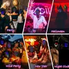 Máscaras de festa LED Face Light Up With 50 Pattern Display Masquerade DJ Costume legal com interruptor de gesto 220827