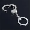 Key Rings Simation Handcuffs Metal Keychain Car Bottle Opener Men And Women Drop Delivery 2021 Jewelry Vipjewel Dhqwp