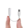 Mobiele telefoonadapters Type-C USB-C mannelijk tot 3,5 mm oortelefoonkabeladapter Aux Audio Vrouwelijke Jack voor Samsung Note 10 20 Plus met retailpakket