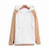 Kvinnors hoodies tröjor shiba inu doge kawaii härlig sammet longsleeved hooded plysch tecknad anime stil varm lady vinter tröja jul 220827