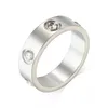 Bague à vis d'amour Acier au titane Alliage Plaqué or Or Argent Rose bijoux pour hommes et femmes pour les amoureux Ne se décolore jamais Pas allergique Cadeau - largeur 4/5/6 mm taille # 5-11