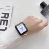 Women Wristband for Apple Watch Ultra Band Straps 8 49mm 7 6 SE 41mm 45mm 38mm 42 mm سيدة سوار من الجلد الفاخر للمعادن لـ iWatch Diamond 40mm